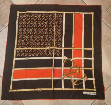 Pierre Charrier Foulard Halstuch 70er Jahre Seide 76x76