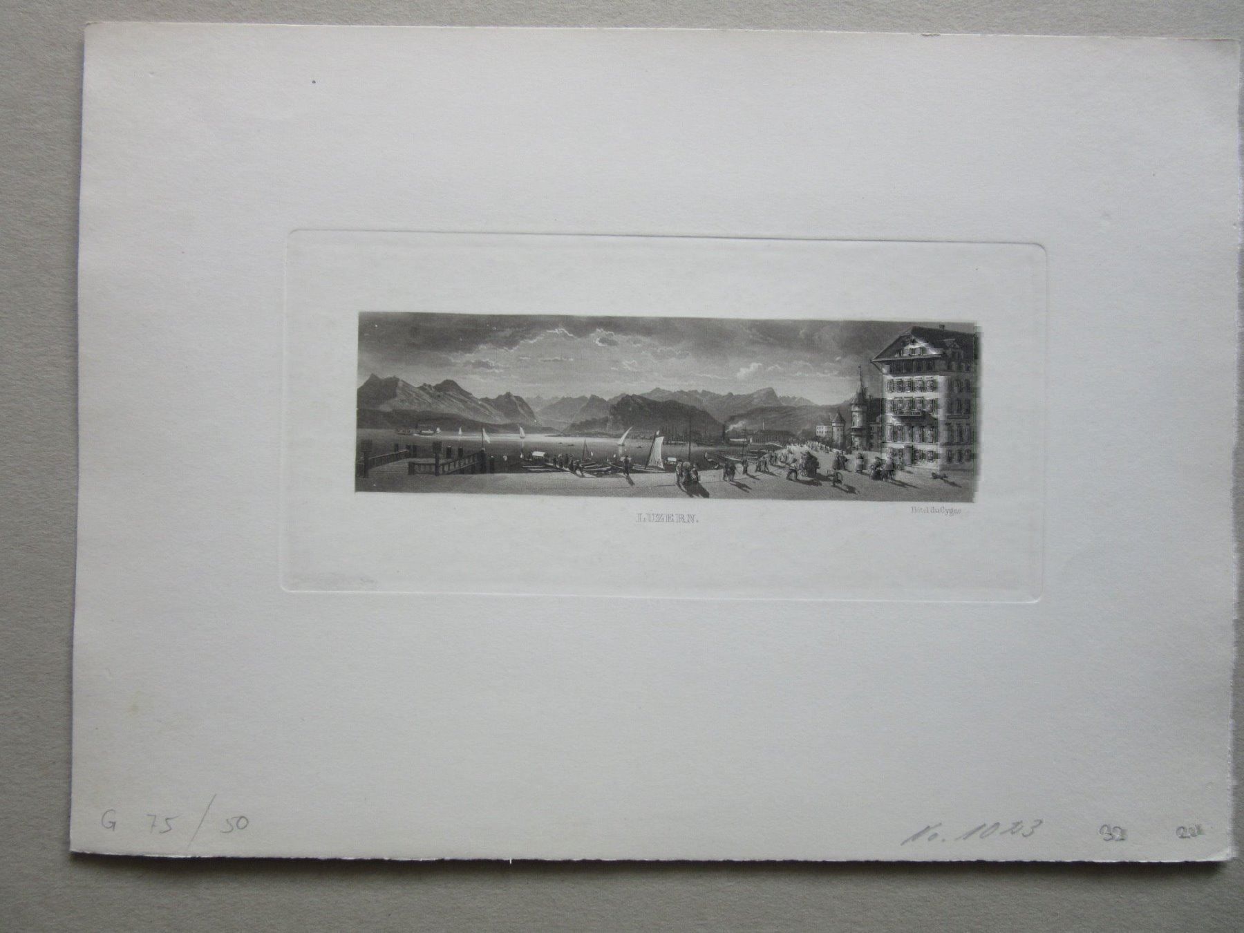 Incisioni: LUZERN   AQUATINTA – Usato da Gersau venduto da grafik-kunst 1