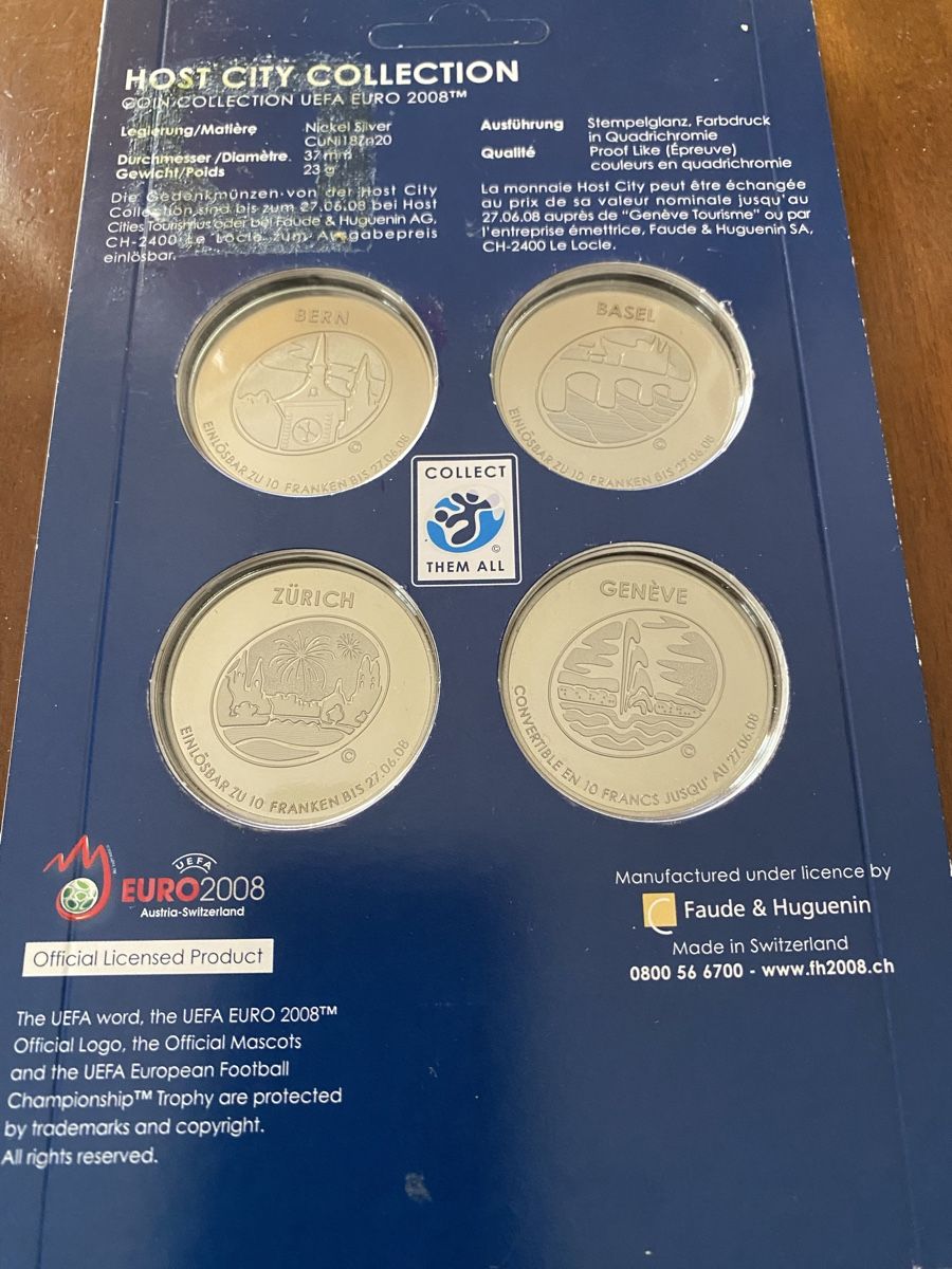 Medaillen: Medailles Euro 2008 – Neu und originalverpackt aus Genève von Mar7319 2