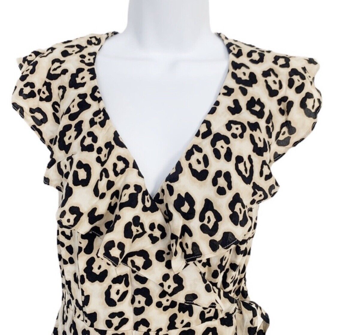 Kleider: SANCTUARY Leopard Print Wrap Dress, Size M, NEW – Neu (gemäss Beschreibung) aus Zürich von ewat 3