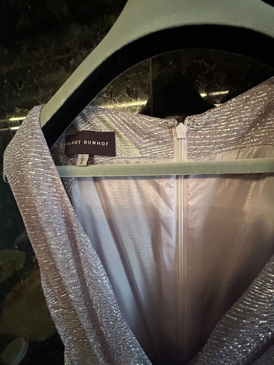 Talbot Runhof Robes: Kleid Talbot Runhof Silber-neuwertig – Neuf (Voir description) à Hausen AG par Nah5yj 2