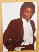 Michael Jackson, Original Autogramm auf Foto in Farbe
