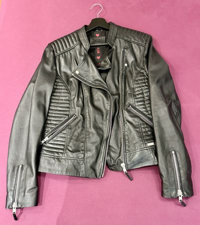 MUSTANG Damen Lederjacke L – echtes Lammleder – neuwertig