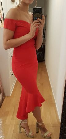 Sexy Festkleid / Abendkleid / Rot - S / M