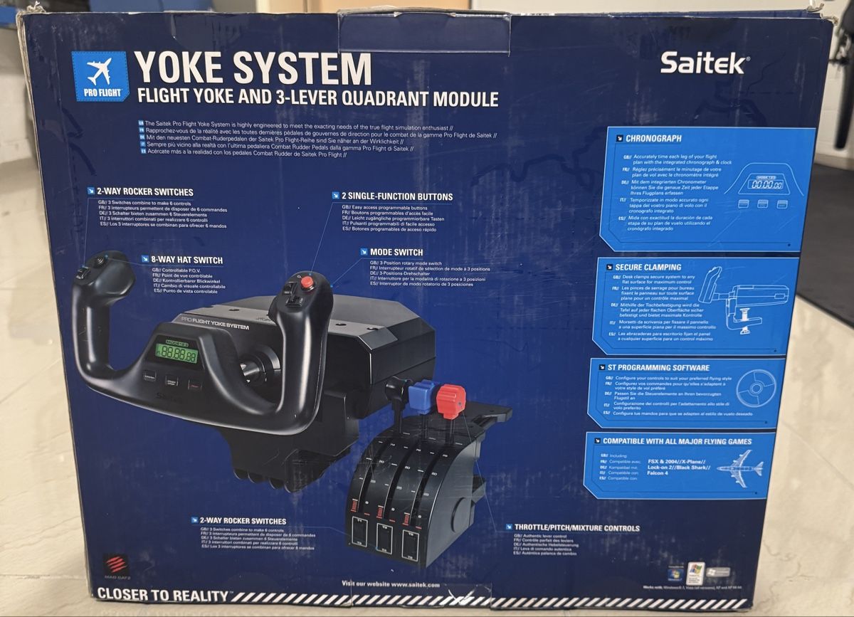 Saitek Controller: Saitek Pro Flight Yoke System – Gebraucht aus Winterthur von dciancio 2