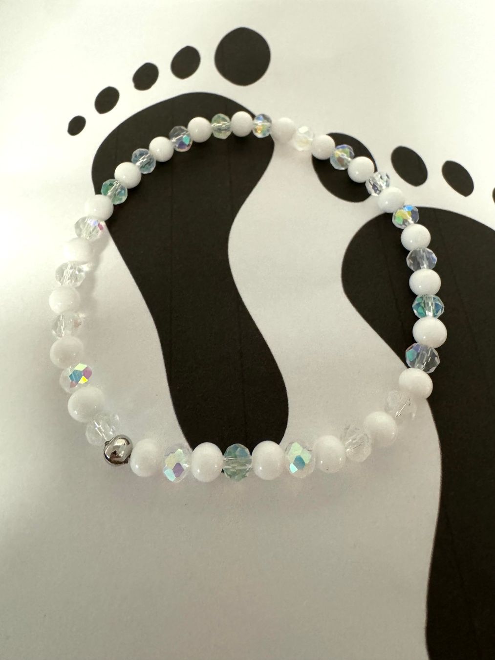 Catenine: Fusskette Kristall/Kunststein – Nuovo (secondo la descrizione) da Biberist venduto da tl-schmuck