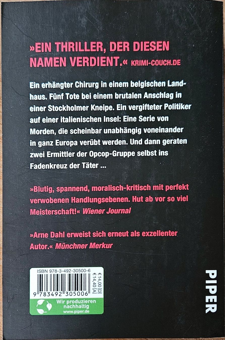 Bücher: Arne Dahl - Zorn - Band 2 – Gebraucht aus Hinwil von brucha01 1