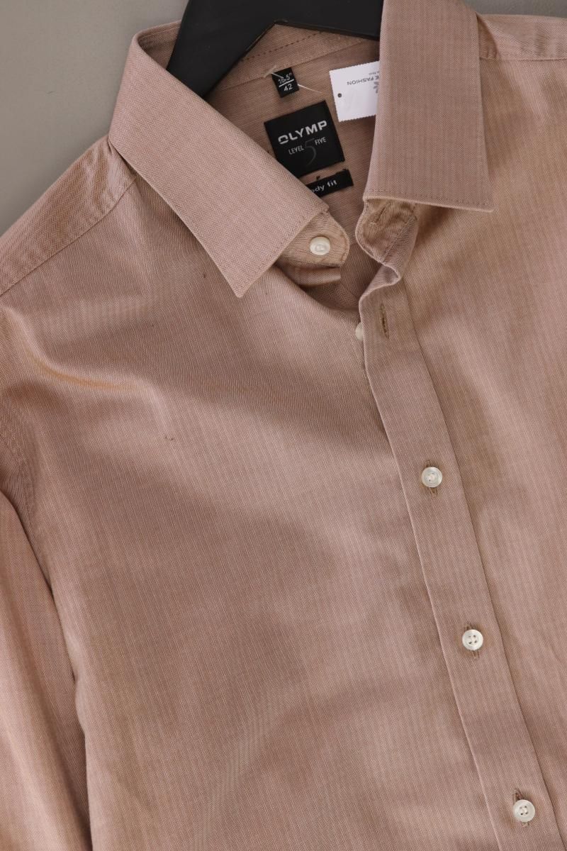 Camicie: Olymp Langarmhemd Gr. Hemdgröße 42 braun – Usato da Neustadt an der Waldnaab venduto da SecondLifeFashion 3