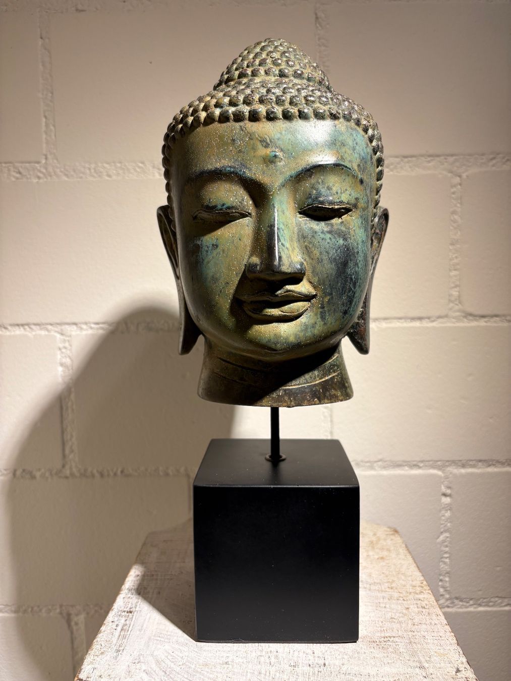 Sculture & Statue: Buddha Kopf 35 cm / Messing Skulptur – Usato da Lenggenwil venduto da Unique_