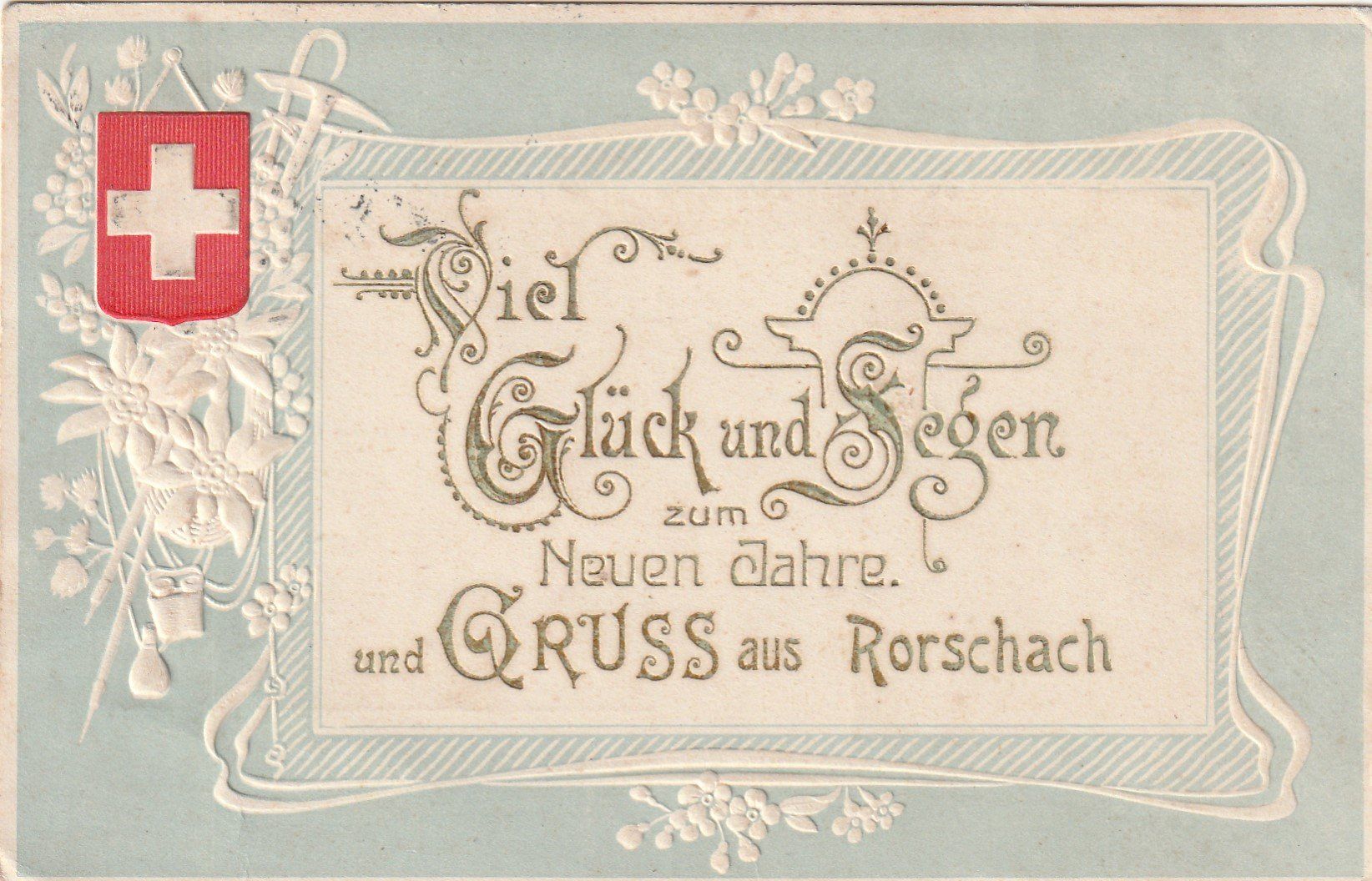 Cartes postales: Rorschach - Präge-Litho-Gruss aus Rorschach – D'occasion à uttwil par Koehlerfred