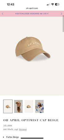 OH APRIL OPTIMIST CAP BEIGE