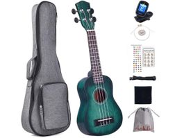 21 Zoll Sopran Ukulele Anfänger Set für Kinder & Erwachsene