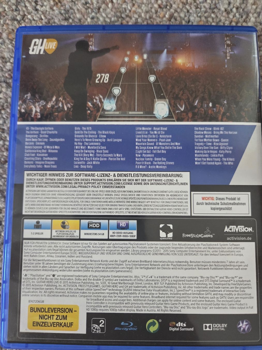 Sony Spiele: Guitar Hero Live PS4 Bundle mit Gitarren neuwertig – Gebraucht aus Elgg von Darkvoid1991 2