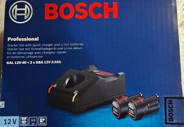 NEU: Bosch Starter-Set GAL 12V-40 mit 2 Akkus | 3 Ah