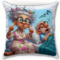 👵 Cartoon Oma & Opa Kissenbezug 👴✨