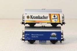 Märklin Wagen HO/AC  Krombacher und Andechs mit OVP