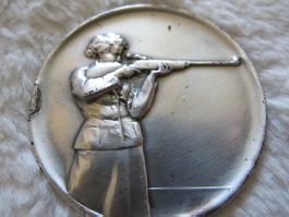 Medaille Reitclub Uzwil Jahr 1964 Versilbert 50 mm Gross
