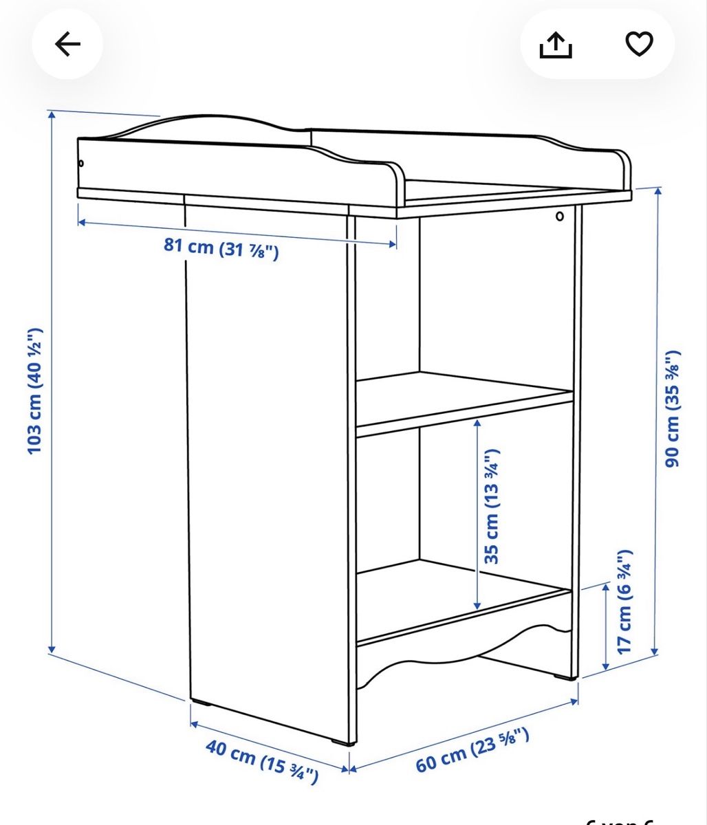 Ikea Fasciatoi & Accessori: IKEA SMAGORA Wickelkommode, weiss – Usato da Zürich venduto da Coco.swiss 3