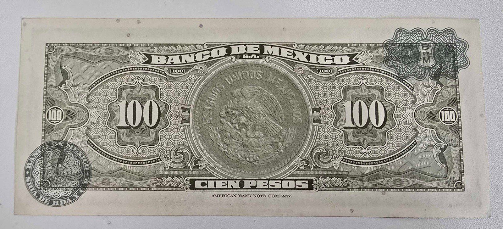 Banconote: Mexico MEXIQUE 100 PESOS 1961 – Usato da Yens venduto da banknotescollection 1