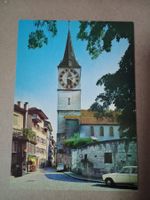 Ak Zürich Altstadtpartie mit St.Peterskirche
