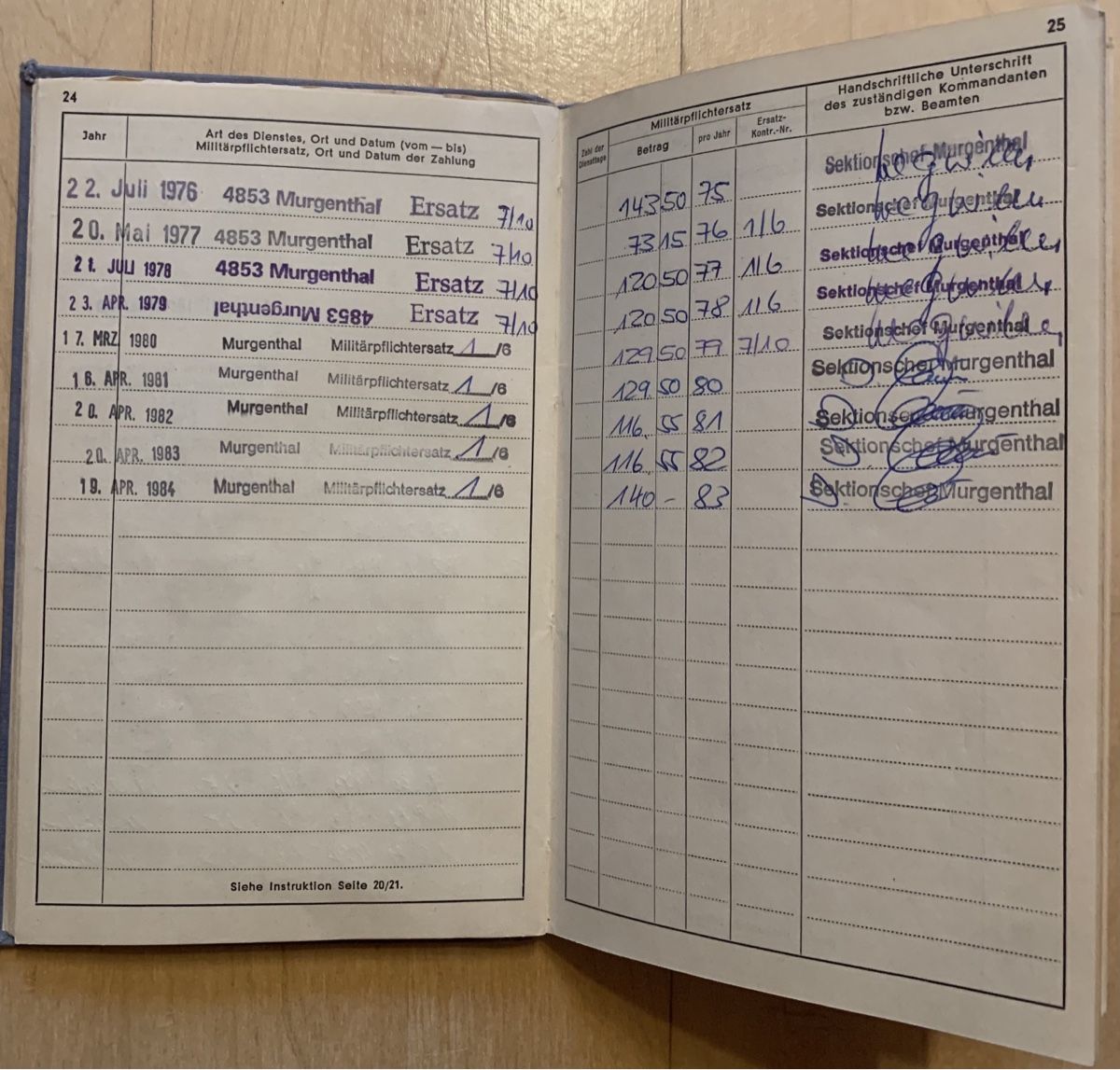 Libri: Altes Dienstbüchlein der CH Armee – Usato da Goldingen venduto da Bergler012 7
