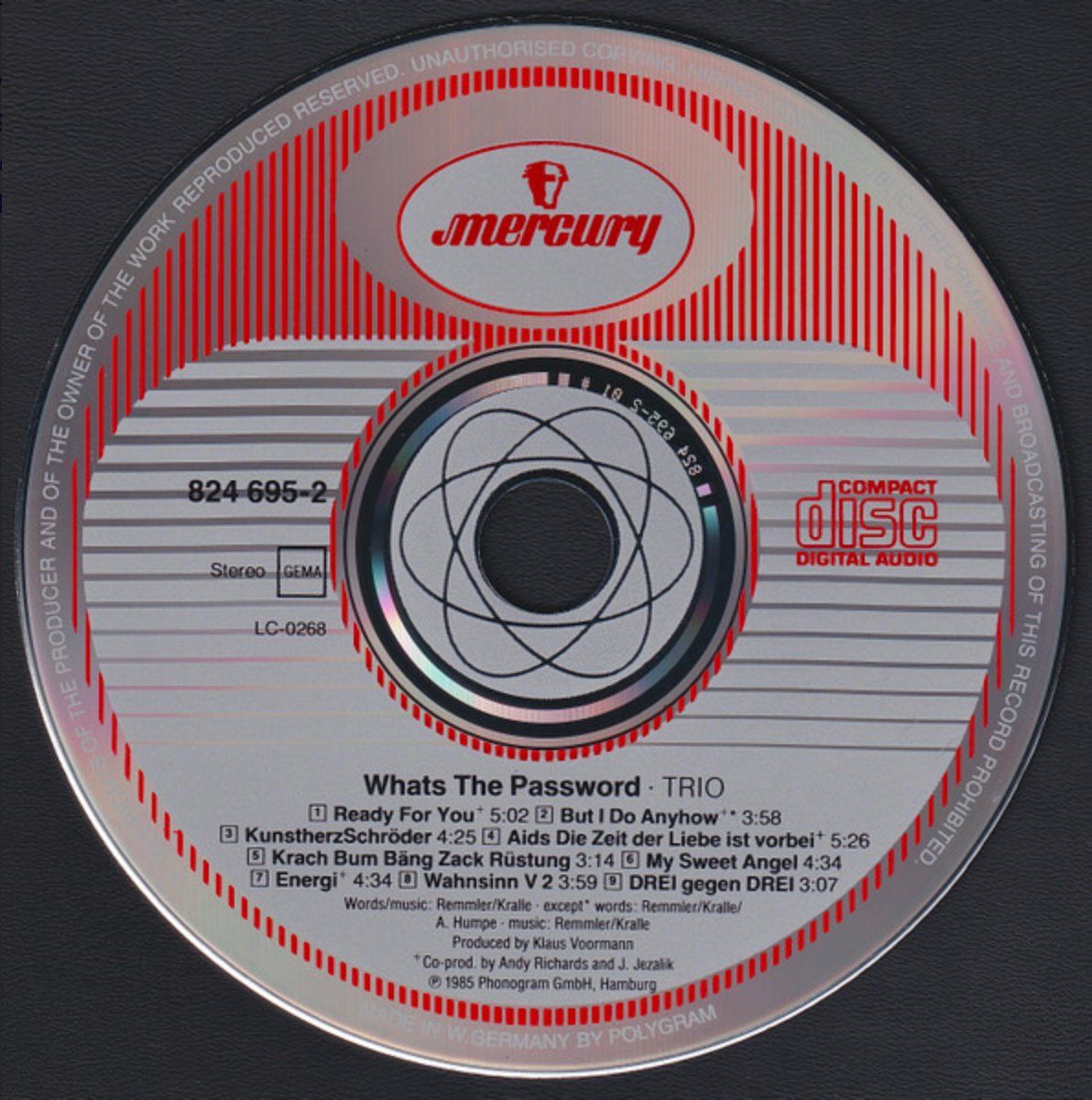 CD: Trio – Whats The Password – Usato da Brunnen venduto da Barfly5 2