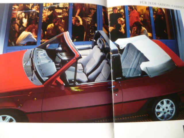 Opel Documenti: Opel Cabrio Edition Prospekt 1992 – Usato da Zofingen venduto da sosalinos01 2