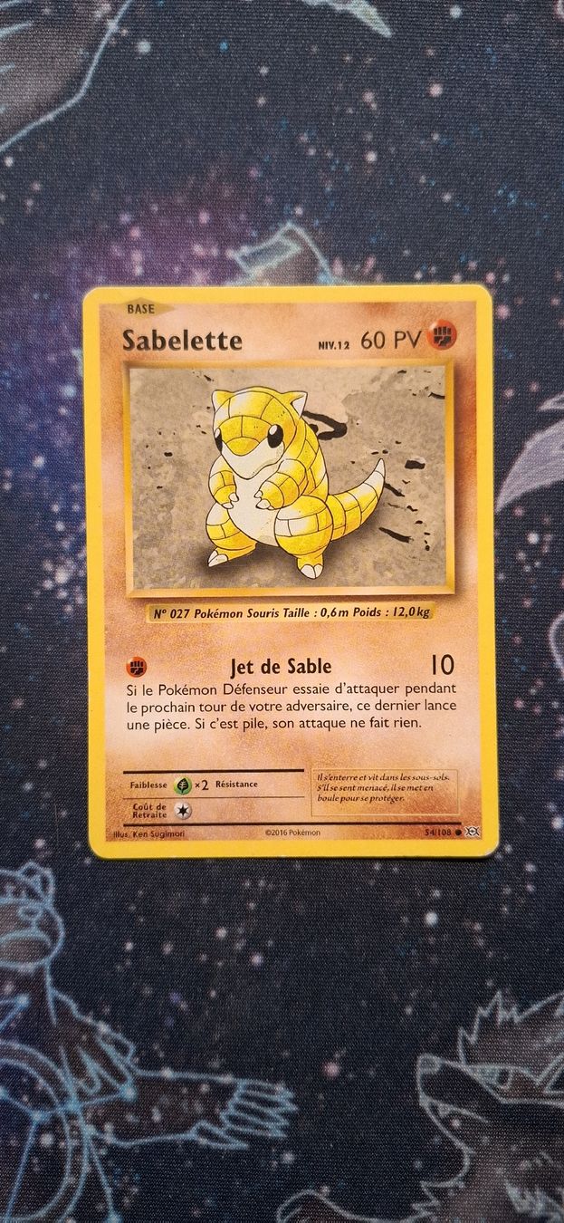 Pokémon Cartes à collectionner: Sabelette 54/108 - Evolutions FR – D'occasion à Petit-Lancy par Kara_TCG 1