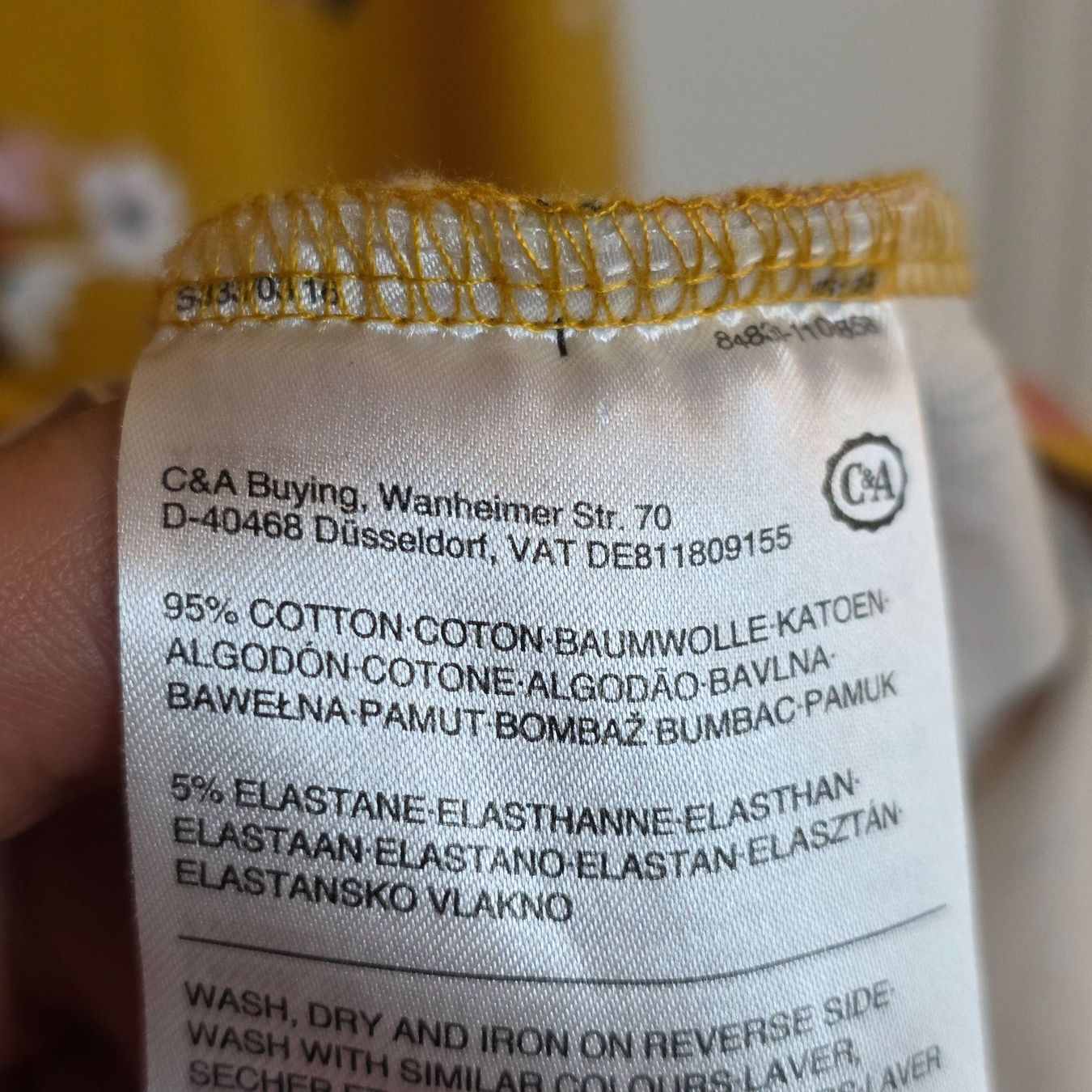 Vestiti: C&A Kleid M ocker kurz Blumenmuster – Usato da Wald ZH venduto da CapLux 8