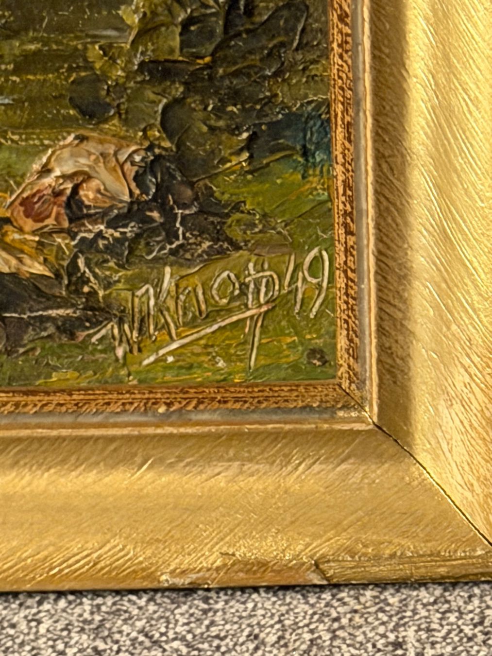 Dipinti: Antike Bergmalerei Landschaft 1949 – Usato da Basel venduto da PAUL_ART 2