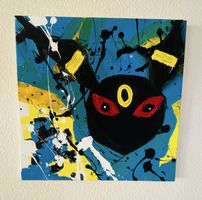 Umbreon/Nachtara Original Abstract Art on Canvas
