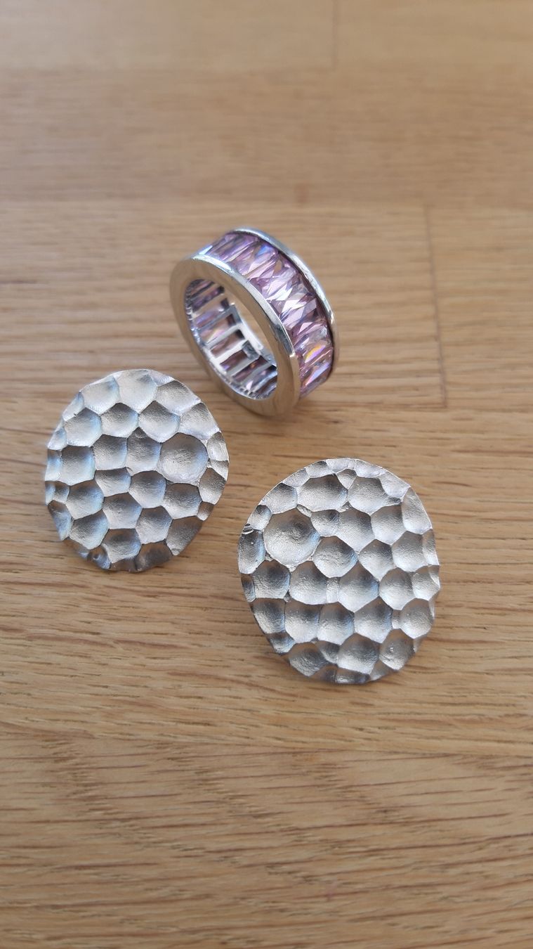 Anelli: Ohrringe Plus Ring 925 Silber – Usato da St. Gallen venduto da Leika2000 3