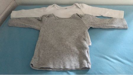 2er Pack Baby T-shirt Langarm, Grösse 68