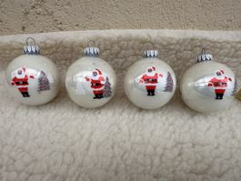 Vintage Weihnachtsmann Glaskugel 