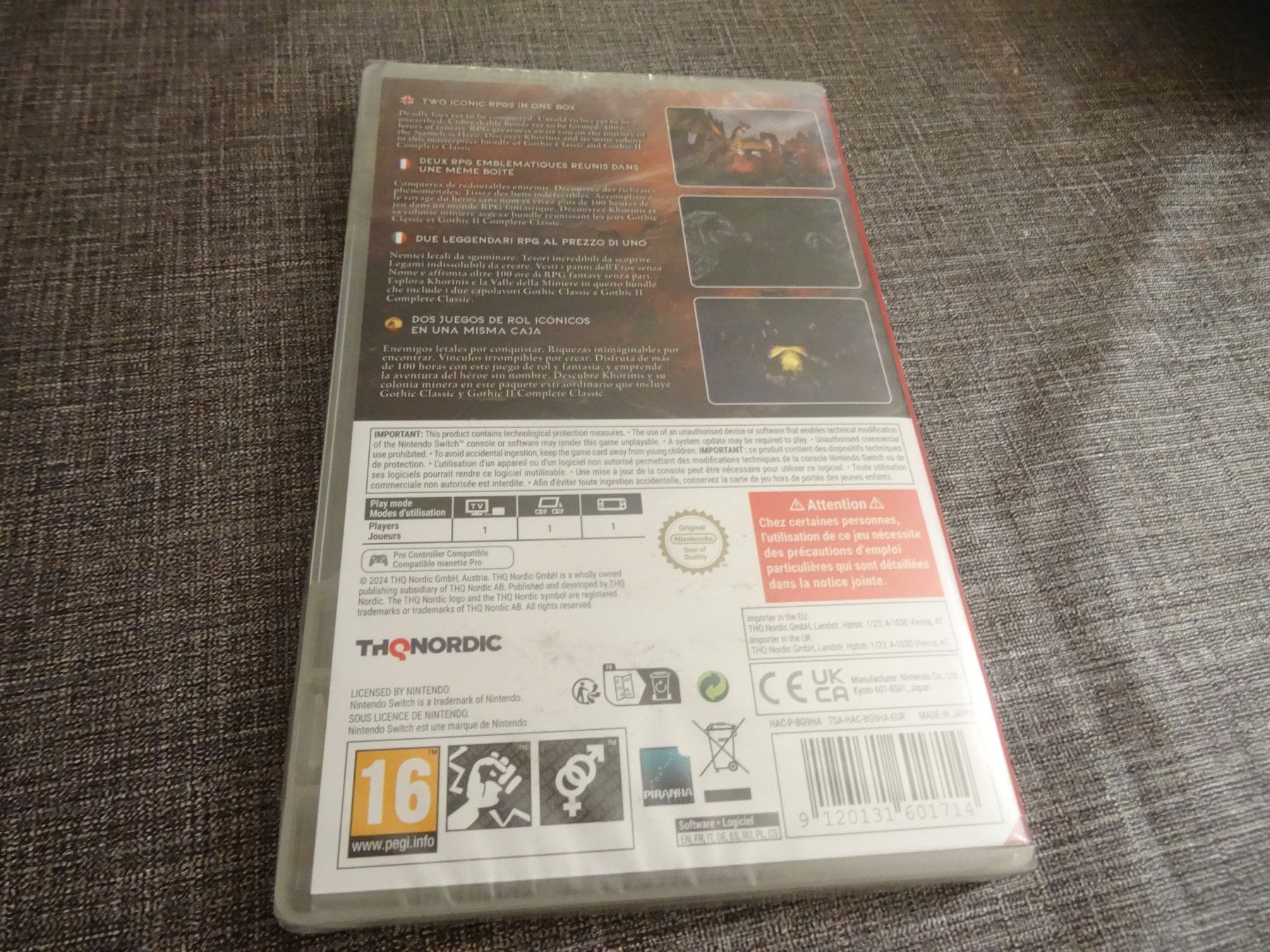 Nintendo Giochi: Gothic Classic Khorinis Saga Nintendo Switch NEUWARE – Nuovo e nell'imballaggio originale da Olten venduto da Disc-Ausverkauf 1