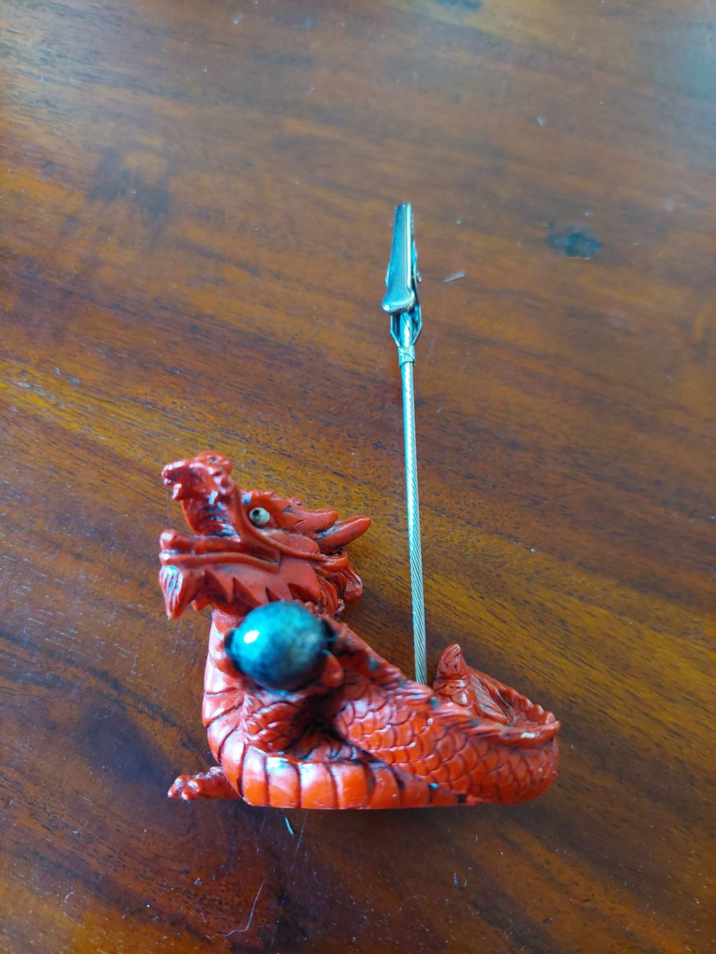 Statuette: Drachen-Fotohalter / Notizhalter – Nuovo (secondo la descrizione) da Beckenried venduto da Havacola 1
