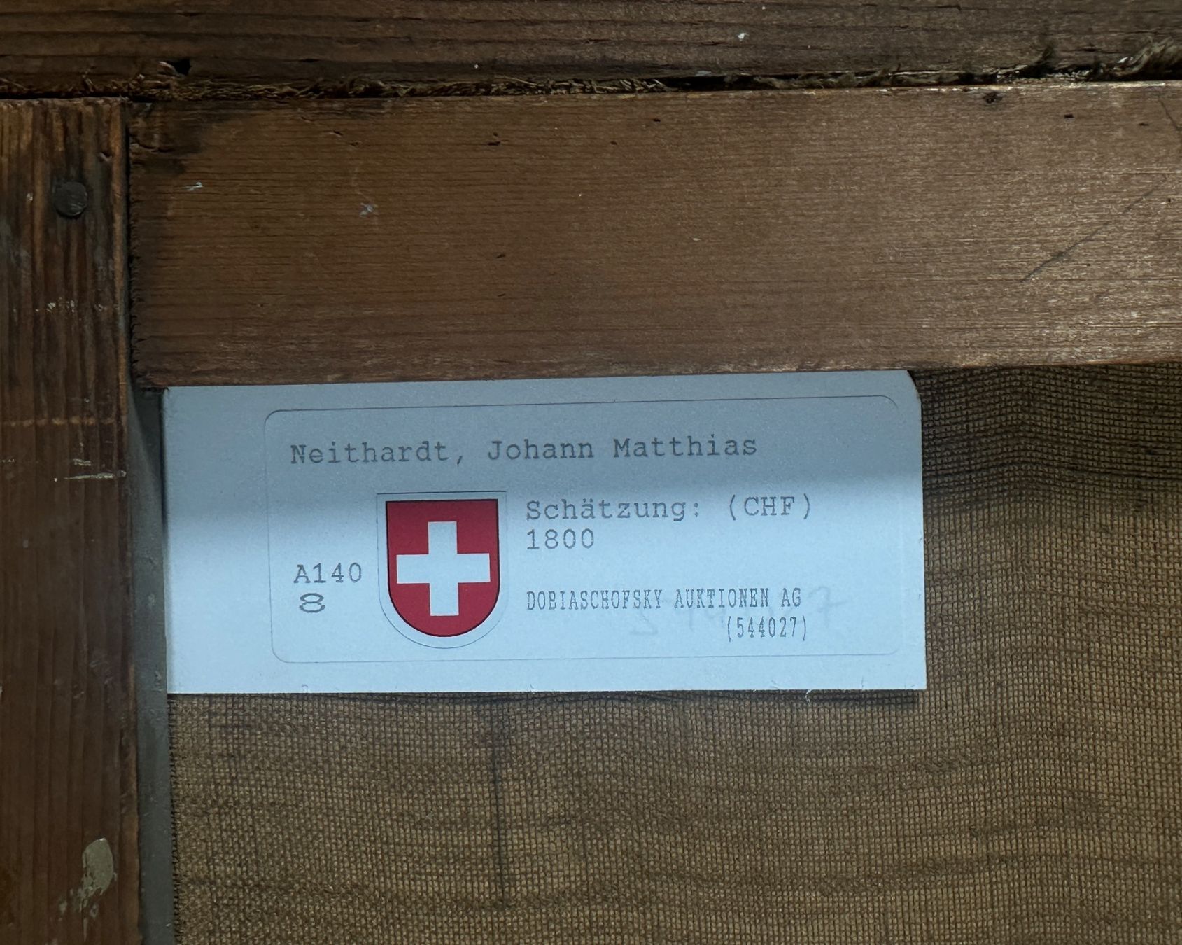 Gemälde: Johann Matthias Neithardt Gemälde – Gebraucht aus Horgen von eli_9xdn 7