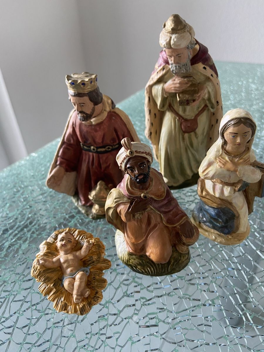 Figuren: 5 Krippenfiguren handbemalt – Gebraucht aus Oftringen von andrax
