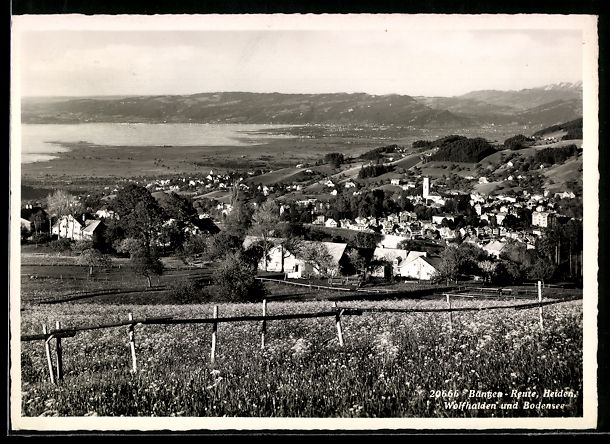 Ansichtskarten: AK Wolfhalden, Ausblick mit Bodensee – Gebraucht aus Berlin von bartko-reher