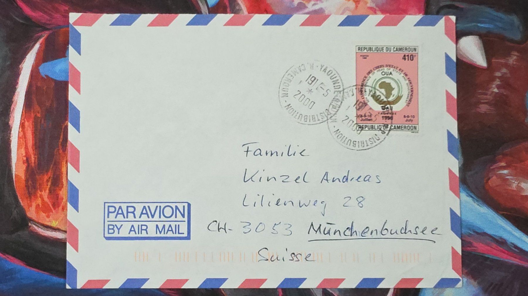 Tutti i francobolli: CL32 Enveloppe + Timbre Cameroun 2000 – Usato da Cousset venduto da Patrick_Collections