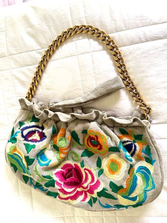 Etro Sac à Main Fleuri Vintage Chaîne Dorée ☀️ Été Chic!