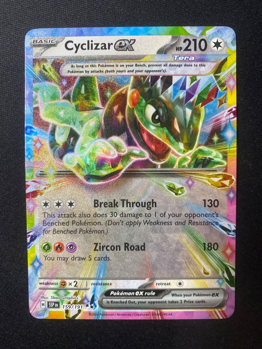 Pokémon Carte collezionabili: Cyclizar ex 159 - Mopex ex - Surging Sparks - EN ab 1 – Nuovo (secondo la descrizione) da Hausen AG venduto da Shrade