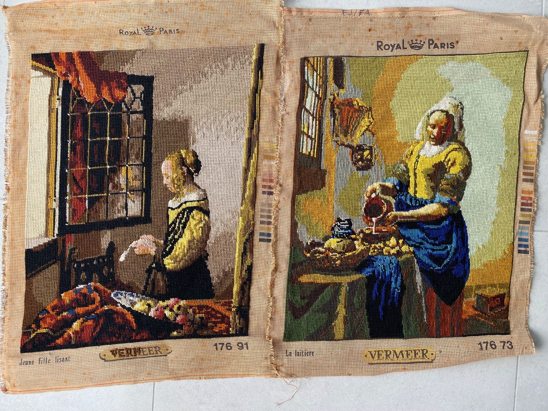 Foto & Immagini: 2 Bilder Petit Point Vintage Vermeer – Nuovo (secondo la descrizione) da niederbipp venduto da Esbenz
