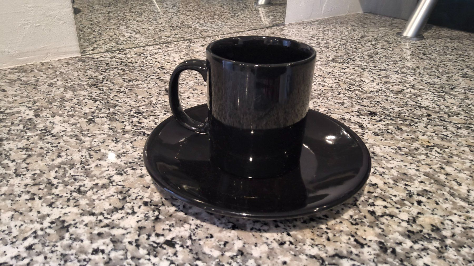 Tazze: Tasse mit Teller schwarz – Usato da Steckborn venduto da JoBox 3