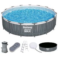 Bestway - Steel Pro Max Rundpool 457x107 cm mit viel Zubehör
