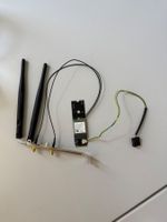 M.2 NVMe nach WLAN A+E.key adapter mit Antennen