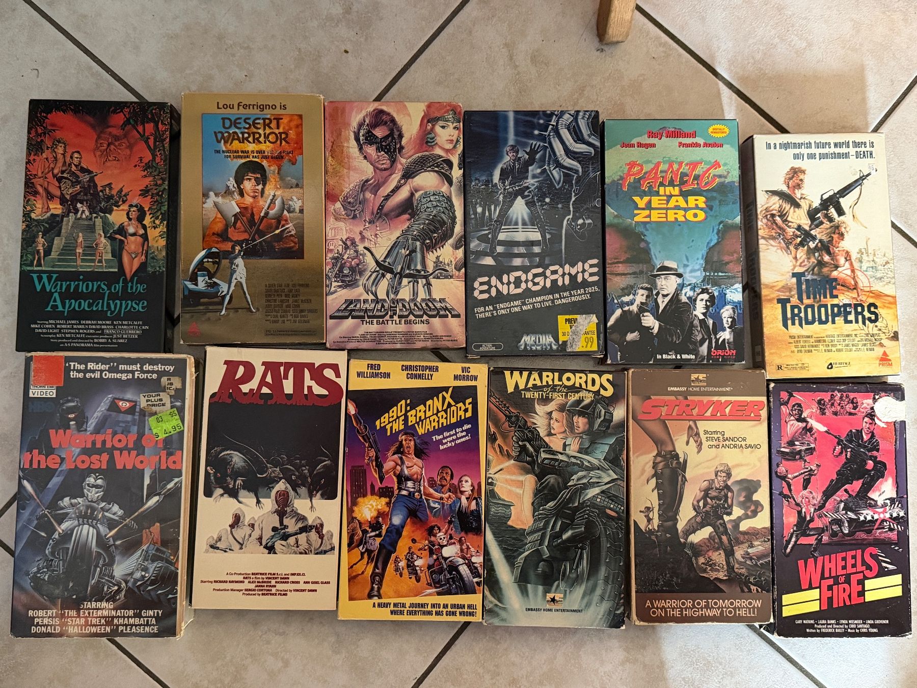Tutti i VHS: 12 Post Atomic apocalyptic VHS movies – Usato da Minusio venduto da vertigoozBazar4u