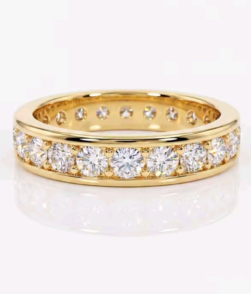 Bagues: Bague argent avec diamants de moissanite certifiés GRA – Neuf avec emballage d'origine à Reconvilier par Tsma67 2