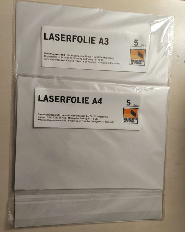 Synthetisches Papier für Laserdrucker (nicht klebend oder selbstklebend