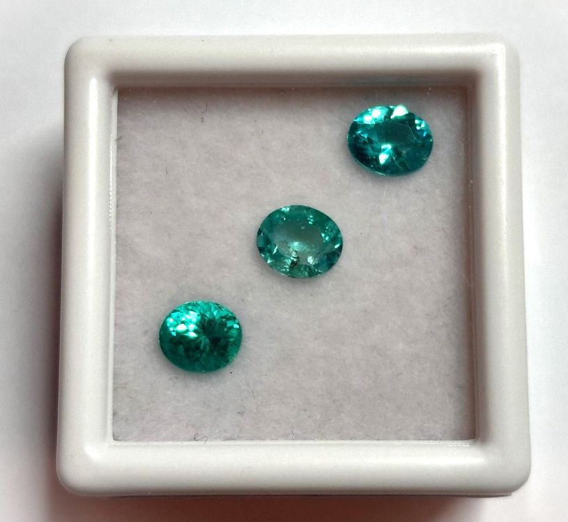 Lot Rare De 4 Apatites Bleues Naturelles Brutes D'Afrique - 5,68 Carats (p294.136T)